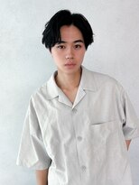 カナン(CANAAN)&nbsp;メンズ/ウェーブリッジ/センターパート/ニュアンスパーマ