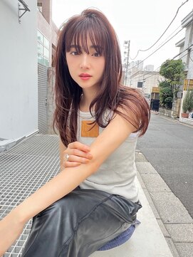 ロジッタ(ROJITHA) 【ROJITHA原宿表参道】ピンクベージュ×レイヤーストレート