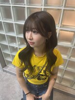 ジゼル 小倉(GiseL)&nbsp;顔まわりカット×レイヤーカット×オリーブベージュ