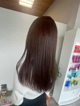 アパートメントヘアー 佐賀/髪質改善/縮毛矯正/酸性ストレート/ロング/ブラウン