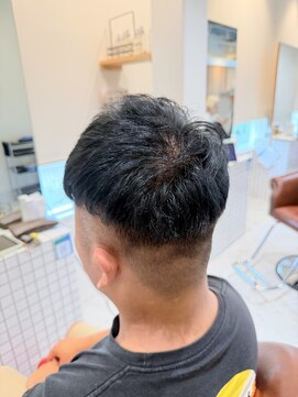 ファスナーグランデ(fustener grande) メンズカット×モスグリーン