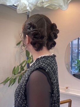 お呼ばれヘア/参列ヘア/ひつじヘア
