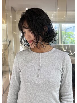 マイル 渋谷(mile) 【SATSUKI】ミニボブ | ニュアンスパーマ