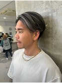 韓国マッシュセンターパートツーブロックメンズハイライトウルフ