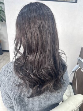 ベルヘアーデザイン 堺東(Belle hair Design) オリーブグレージュイルミナカラーレイヤーカット韓国風堺東