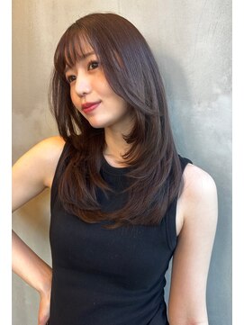 ブラン 広島八丁堀(Blanc) 【Blanc】ミディアムレイヤー＿韓国巻き＿バタフライレイヤーs