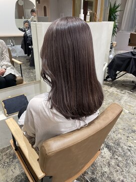 ユッカ 梅田(YUCCA) 【YUCCA】大人可愛い/ミディアム/lavender greige