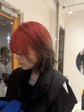 スタン 渋谷(Stam) ブラッドオレンジ［レッド/デザイン］