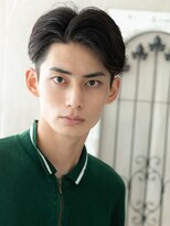 グルーミングサロン バーバー キャッスル 北浦和西口(Grooming salon Barber Castle)&nbsp;20代30代センターパートブラック爽やかフェザーマッシュI北浦和