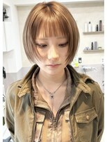 ラフテル(RAFTEL)&nbsp;【RAFTEL 鴨井】柔らかベージュ×顔まわりレイヤー