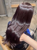 ラボヌールヘアーパルフェ 大宮西口店(La Bonheur hair parfait)&nbsp;ブリーチなし/ワインレッド/暖色カラー/レイヤーカット/韓国ヘア
