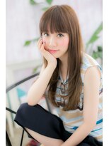 ミック ヘアアンドビューティー 大山店(miq  Hair&Beauty)&nbsp;目力UP！厚めバングのドーリーロング