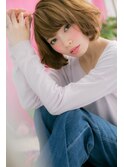 重軽ウェーブ♪のフェミニンボブ