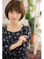 前下がりで輪郭カバー…ナチュラルかわいいショートマッシュb