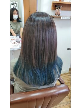 ヘアーアンドメイク ペリドット(hair&make Peridot) グラデーションカラー&アクリルカラー