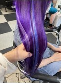 【心斎橋美容室】パープルカラー　エクステ