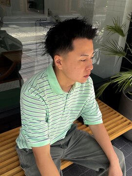 ウェルネス(Wellness) ハイライト波巻きマッシュアップバング束感ショート79