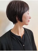 丸いグラデーションボブ/ニュアンスカラー/ヘルシースタイル