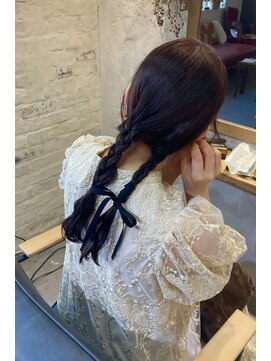 リフデザインラボビオ(riff design labo bio) 結婚式アレンジ/ヘアアレンジ/三つ編みアレンジ