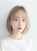 ぱつっとボブ