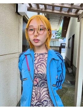 ロールアップスリーブス(ROLL UP SLEEVES) neoyellow/ layer