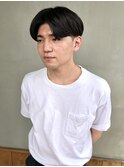 ベリーショート/ダークアッシュ/ニュアンスパーマ/韓国マッシュ