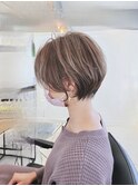 丸みショートボブ×ハイライトカラー☆