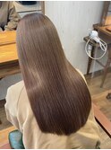 髪質改善カラーミルクティーベージュレイヤーカット