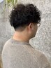【メンズ】カット＋デザインパーマ＋クイックヘッドスパ　￥13000