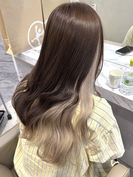 ジーナエス 札幌(Zina S) インナーカラー×シルキーベージュ