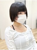 say.イメチェン外ハネボブワイドバングウルフアッシュブラック