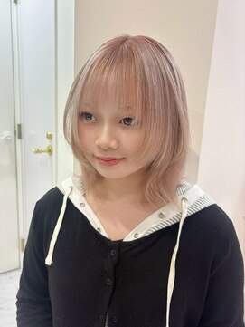 【MONA】ハイトーンベージュ/デザインカラー/ダブルカラー