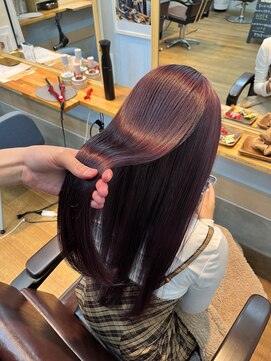 アン ブリーチ(UN BLEACH) 【ダブルカラー】ボルドーレッド