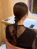ヘアアレンジメント ボガスティーズ 溝の口店(Hair arrangement Vogusty's)&nbsp;タイトあみ下ろし/参列ヘア/人気ヘア／王道