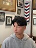 (鞭目限定)ロッドとピンで巻くメンズフェザーパーマ+メンズカット¥10500