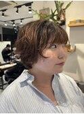 ショートパーマニュアンスパーマ