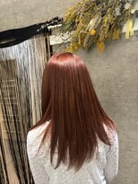 シアー(SHEER.) ビビットオレンジ×艶々セミディ