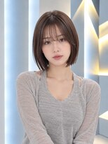 フォト 新宿三丁目(foto)&nbsp;髪質改善縮毛矯正地毛風ストレート切りっぱなしボブ