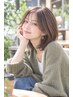 【肌映え透明感カラーで艶髪美人×カット】全体染め￥16555⇒￥14980