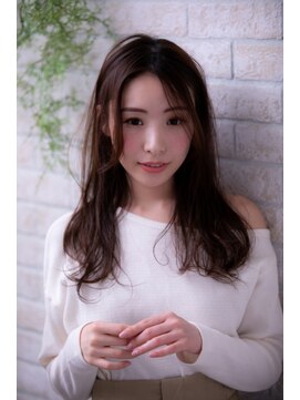 ヘアーアートシフォン 池袋西口店(Hair art chiffon) 伸ばしかけくせ毛風マッシュウルフにオン眉切りっぱなしボブ