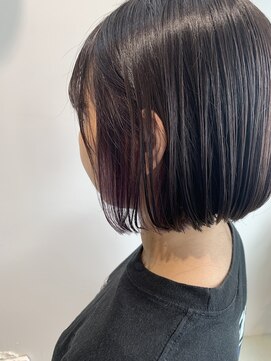 リアン(Lien) Lien☆インナーカラーパープルグレー×大人かわいいパープル