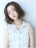 【松戸 ムラマツ】カーキベージュ大人かわいいパーマ春夏