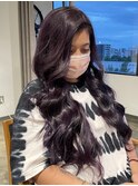【至高のカラー】ブリーチ無しのパープルヘアー