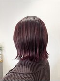 ボブ【外はね・カシスカラー】