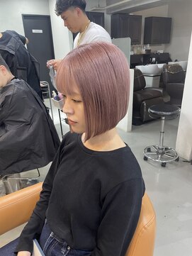 レックス 中野(rex) ミニボブ ピンクベージュ