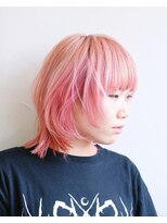 キリエ 豊川稲荷口店(KYLiE)&nbsp;ぱっつん前髪ウルフ×ピンク