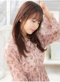 大人かわいい外国人風小顔ミルクティーピンクh3越谷20代30代40代