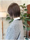 ミニボブ/オリーブグレージュ/20代30代yr80