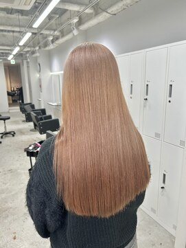 ラフィット 香椎(lafit) ほんのりピンクミルクティーベージュ ブリーチカラーハイトーン