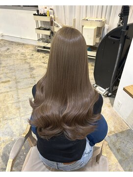 ディフィー 梅田(Defi) 梅田/髪質改善/ダブルカラー/オリーブベージュ似合わせカット